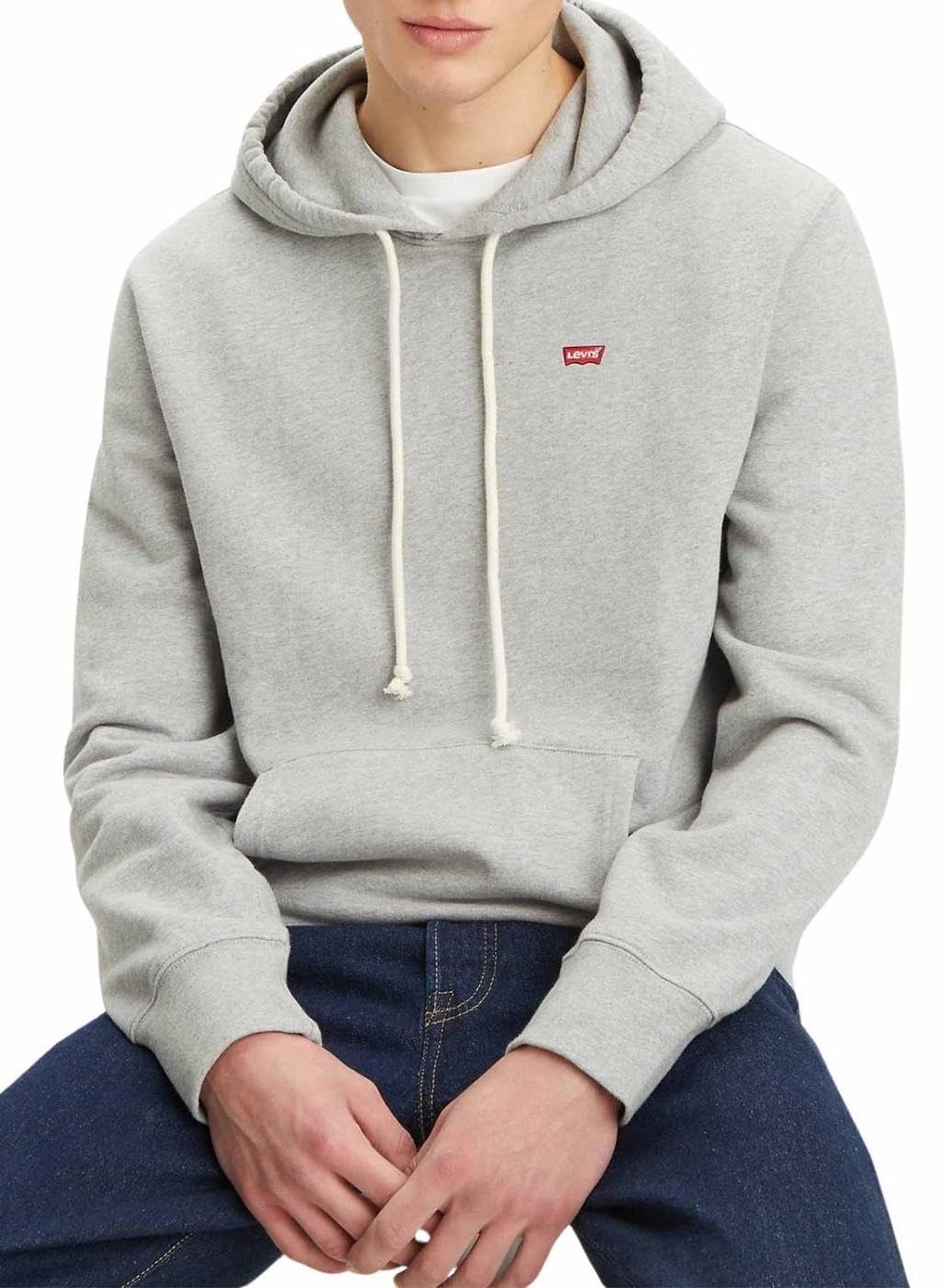 Levi's Męska bluza z kapturem The Original Hm Hoodie, Mid Tone Grey Heathe, XXL