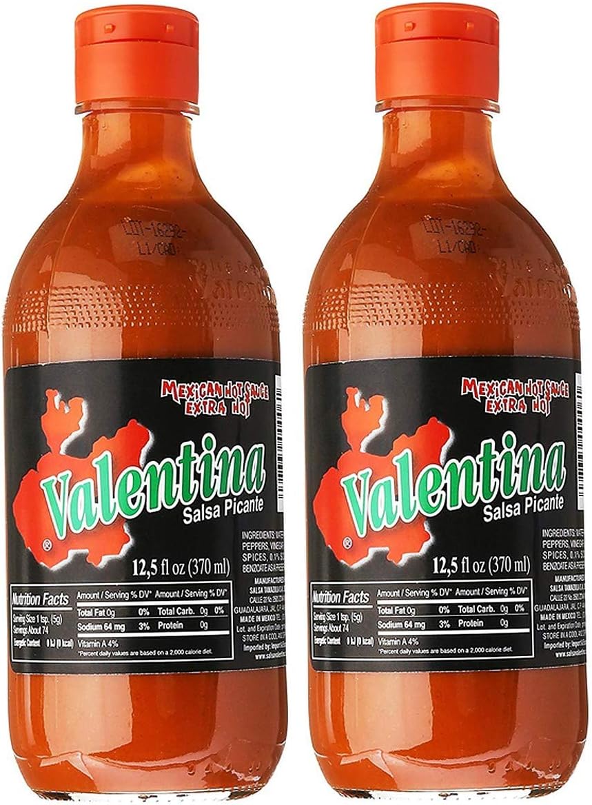 Salsa Picante Mexican Hot Sauce Extra Hot (2 Pack, Total of 25fl.oz)