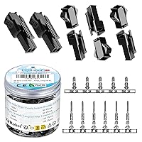 Vista 48 de CQRobot JST EL 4.5 mm de paso 2 pines conector electrónico IC macho, enchufes hembra carcasa y kit de terminales de crimpado en T macho/hembra. 50