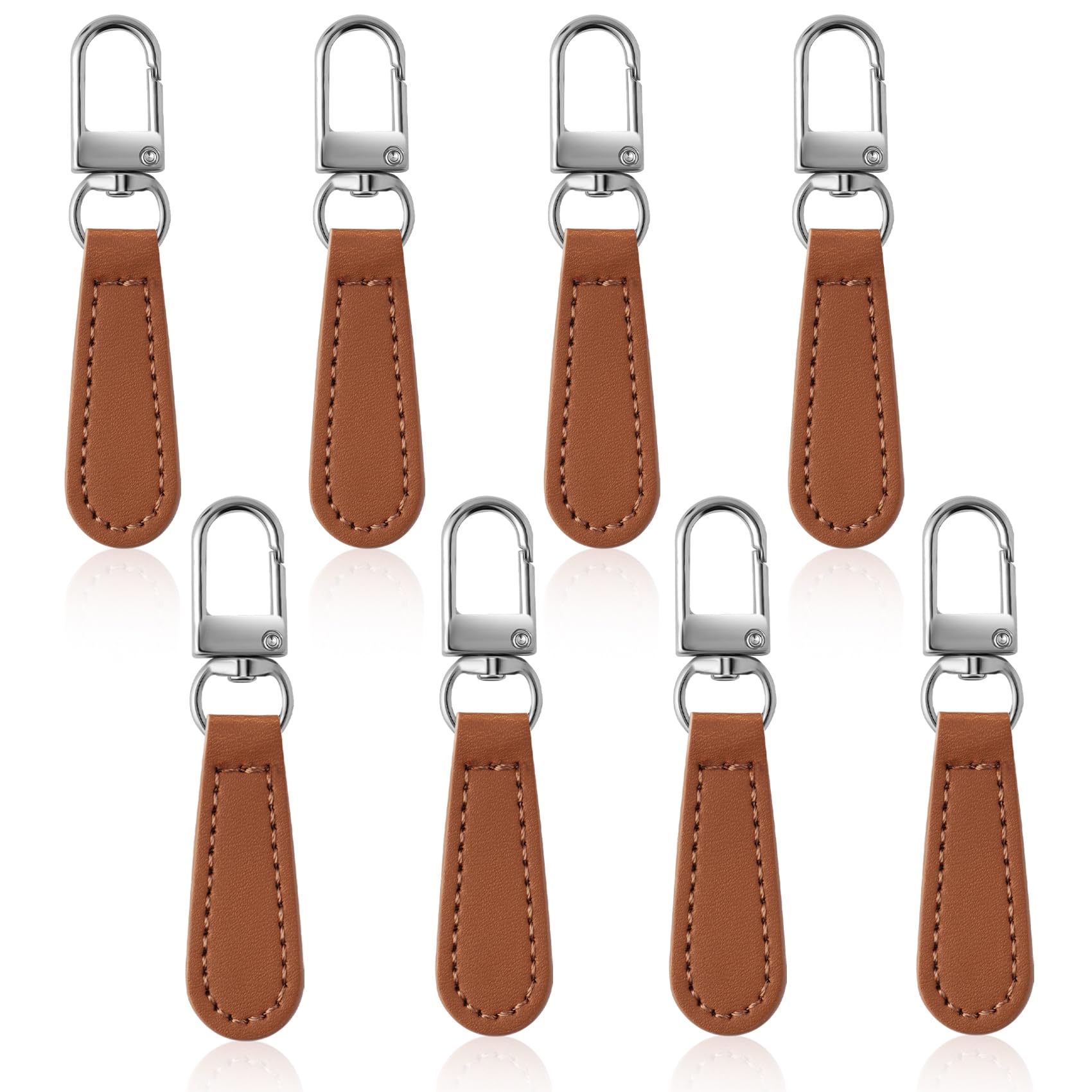 Deoward 8 PCS Zipper Pull Replacement Detachable Repair Zipper Tab for Luggage Backpacks, Suitcases, Jackets, Purses, Handbags