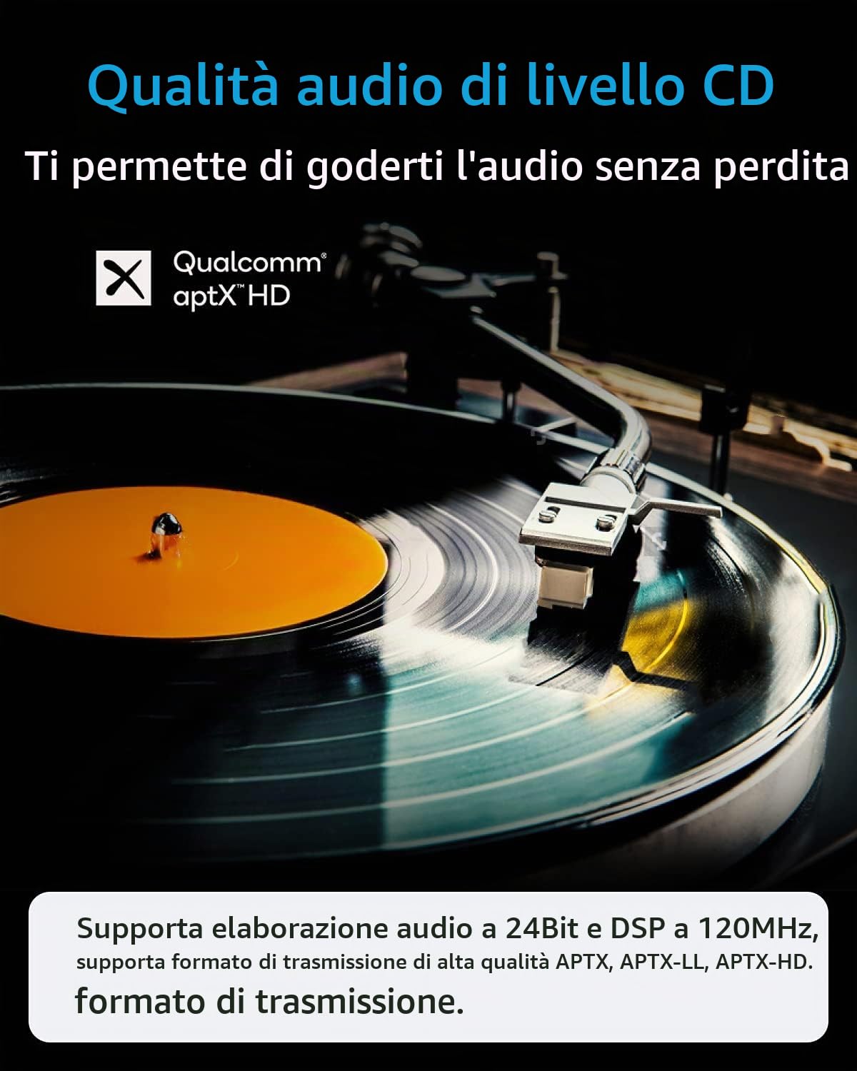 Adattatore Bluetooth per auto con cavo iPod - Adattatore audio Senza-fili premium per Land Rover, Range Rover e Jaguar - Bluetooth 5.0 con suono HD