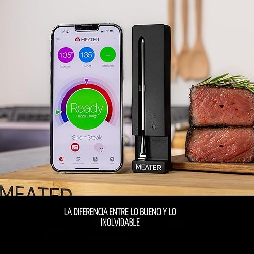 Miniatura 8 de MEATER SE Termómetro inteligente para carne Bluetooth Sonda inalámbrica de largo alcance para horno, parrilla, ahumado, barbacoa y freidora de aire