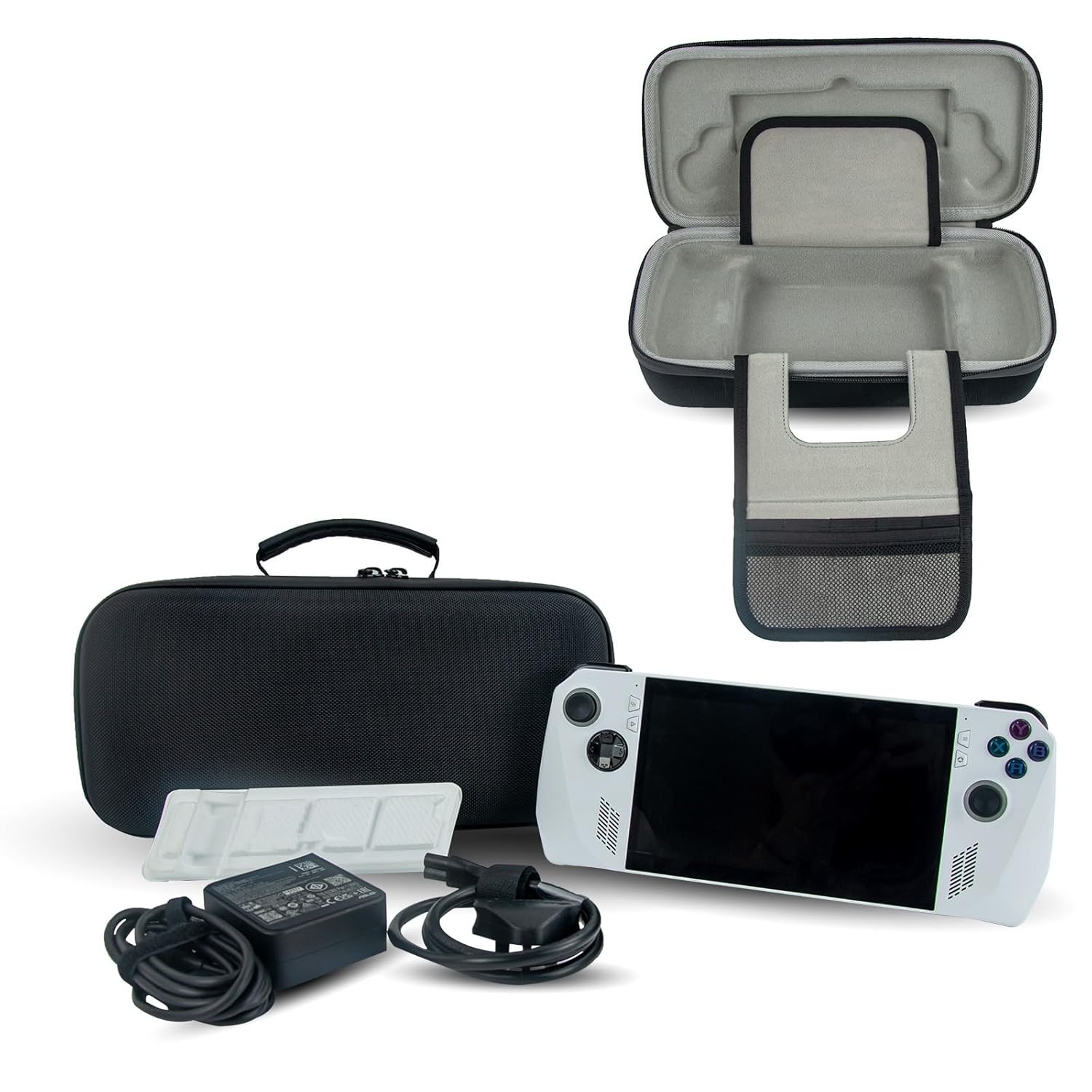 Carrying Case for ROG Ally, Storage Bag for Game Console and Accessories, Large Capacity Handbag