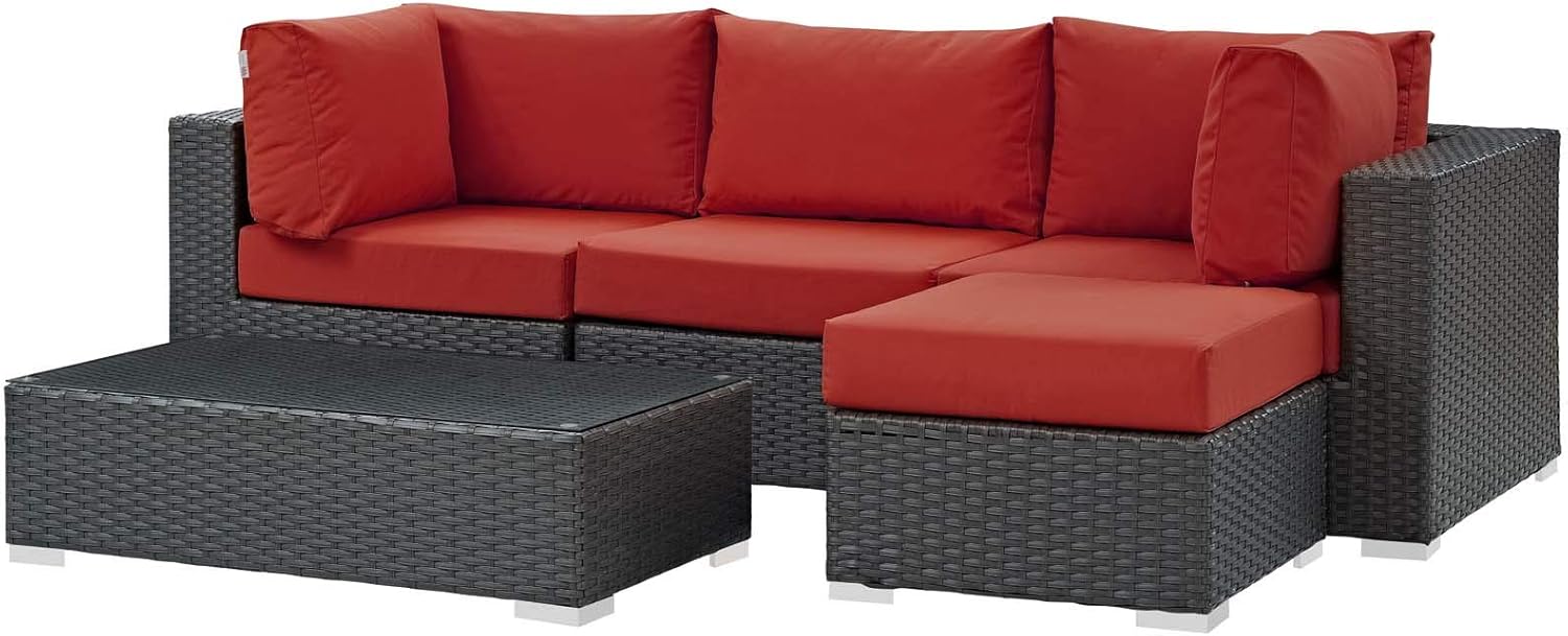 Modern Contemporary Outdoor Patio Balcony Lounge Sectional