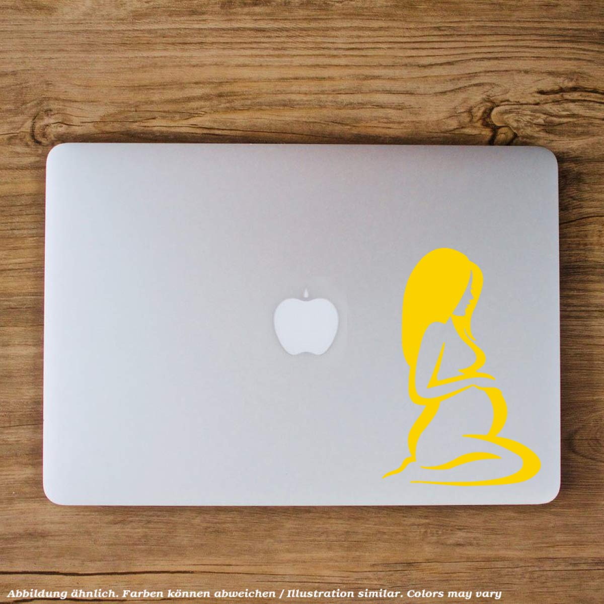 Decus Adesivo Donna Incinta - Sticker Per Auto Moto JDM Style, Qualità Made In Germany, 13x9cm - 3