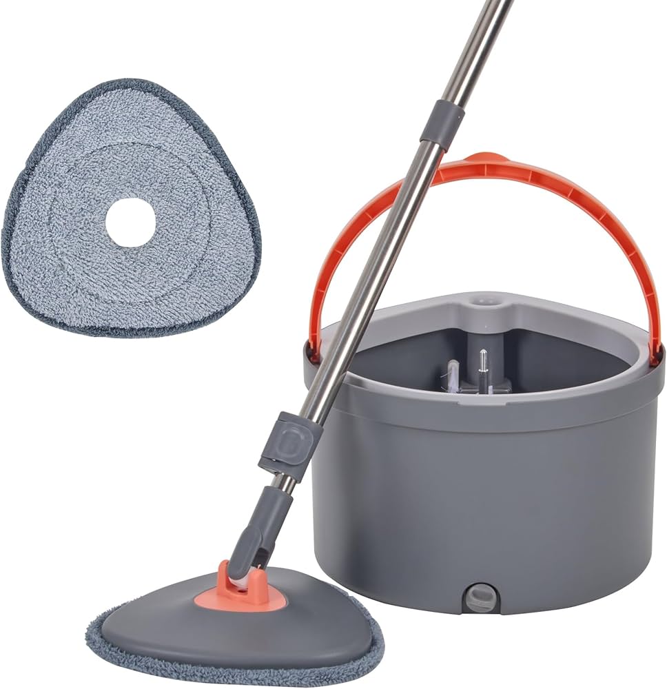 Amazon.co.jp: VECELO 回転モップ バケツ付き セット フロアモップ