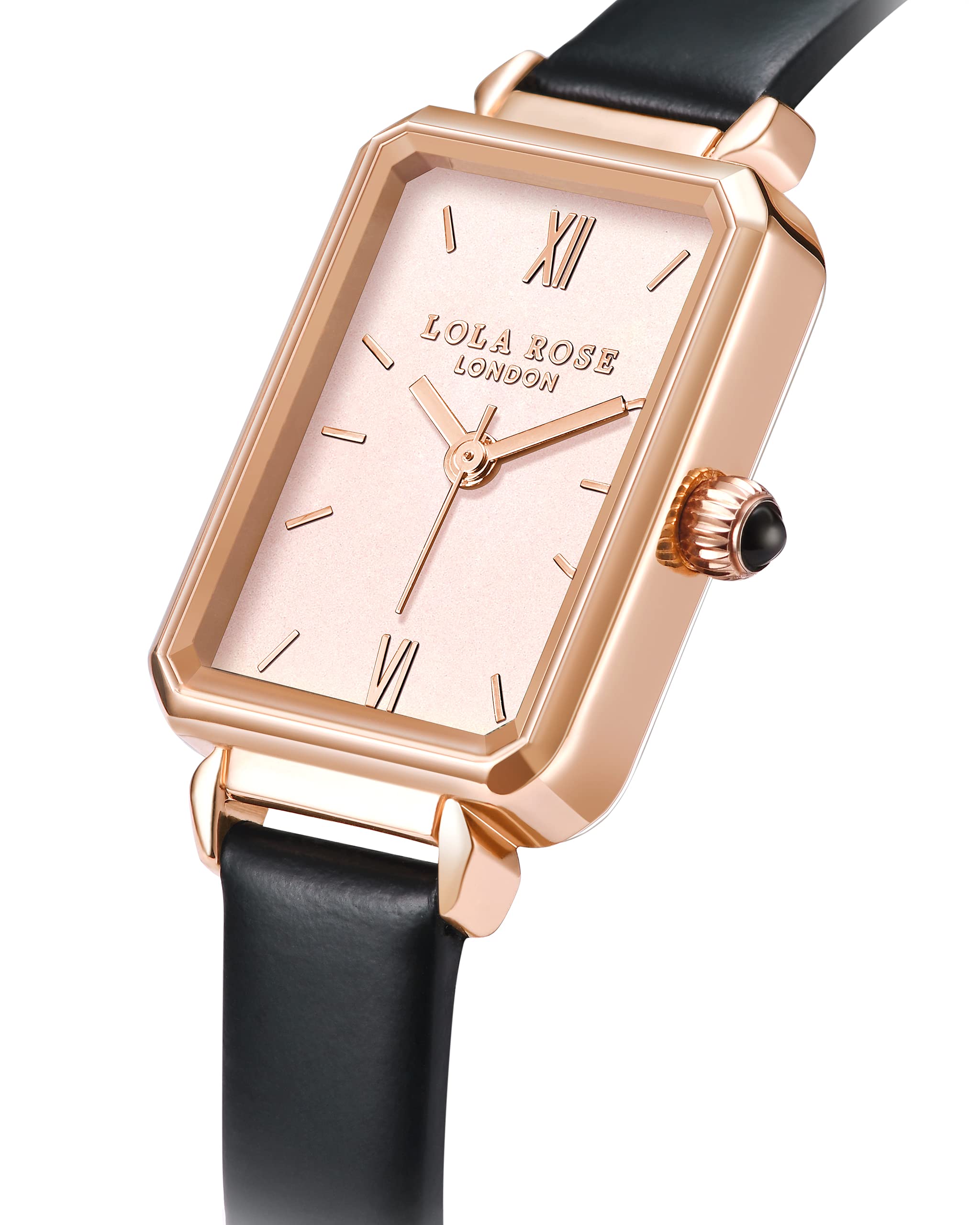 Lola Rose Damen Goldtone Armbanduhr mit Champagner-Zifferblatt - Ultradünne 7mm Quarzuhr mit 316L Edelstahl & Lederarmband für schmale Handgelenke (22mm, 30m wassergeschützt inkl. Geschenkbox)