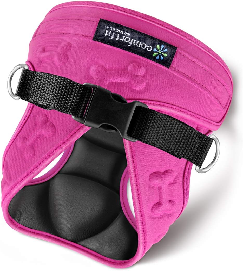 Comfort Fit Pets Dog harnesses for small dogs Our small dog harness vest has padded interior and exterior cushioning ensuring your dog is snug and comfortable ! (XX - Small, Pink)