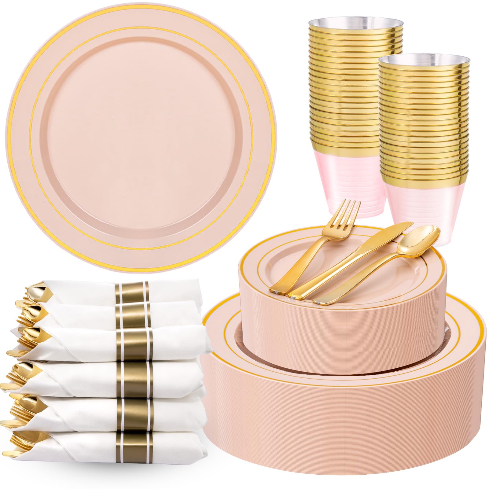 Gold Disposable Plates - Party & Wedding Dinnerware -11 Gold Disposable Plates - Party & Wedding Dinnerware -11