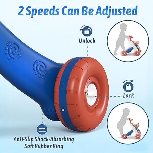 Miniatura 5 de QDRAGON Andador de bebé 3 en 1 y centro de actividades para niños, aprendiendo a caminar, sentarse a estar de pie, juguetes educativos tempranos