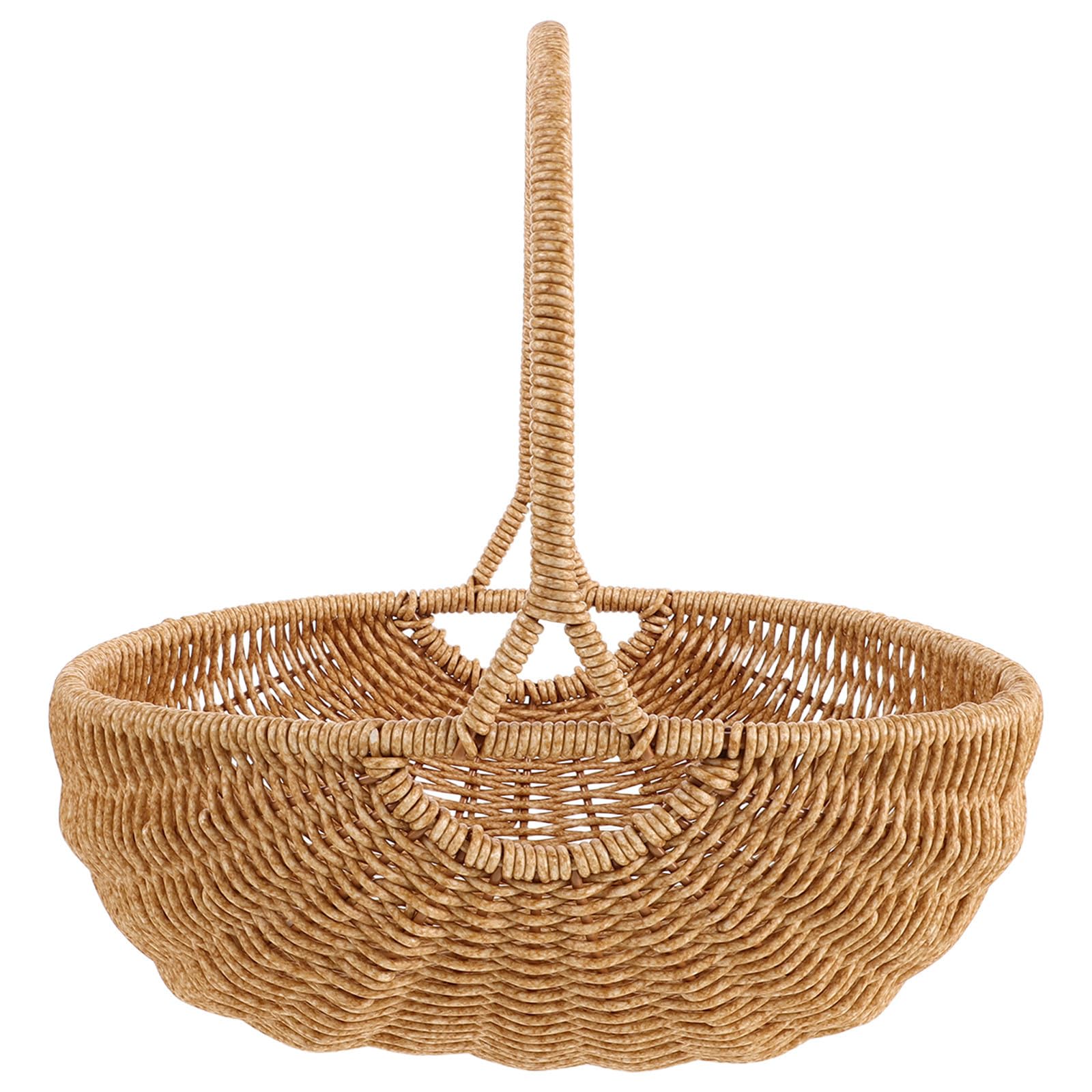 Panier rotin plastique minkissy pour résoudre le désordre de la maison