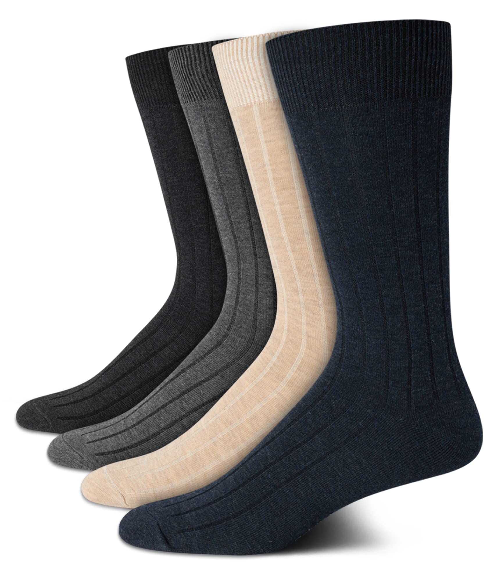Calvin Klein Men's Crew Dress Socks (4-Pack)