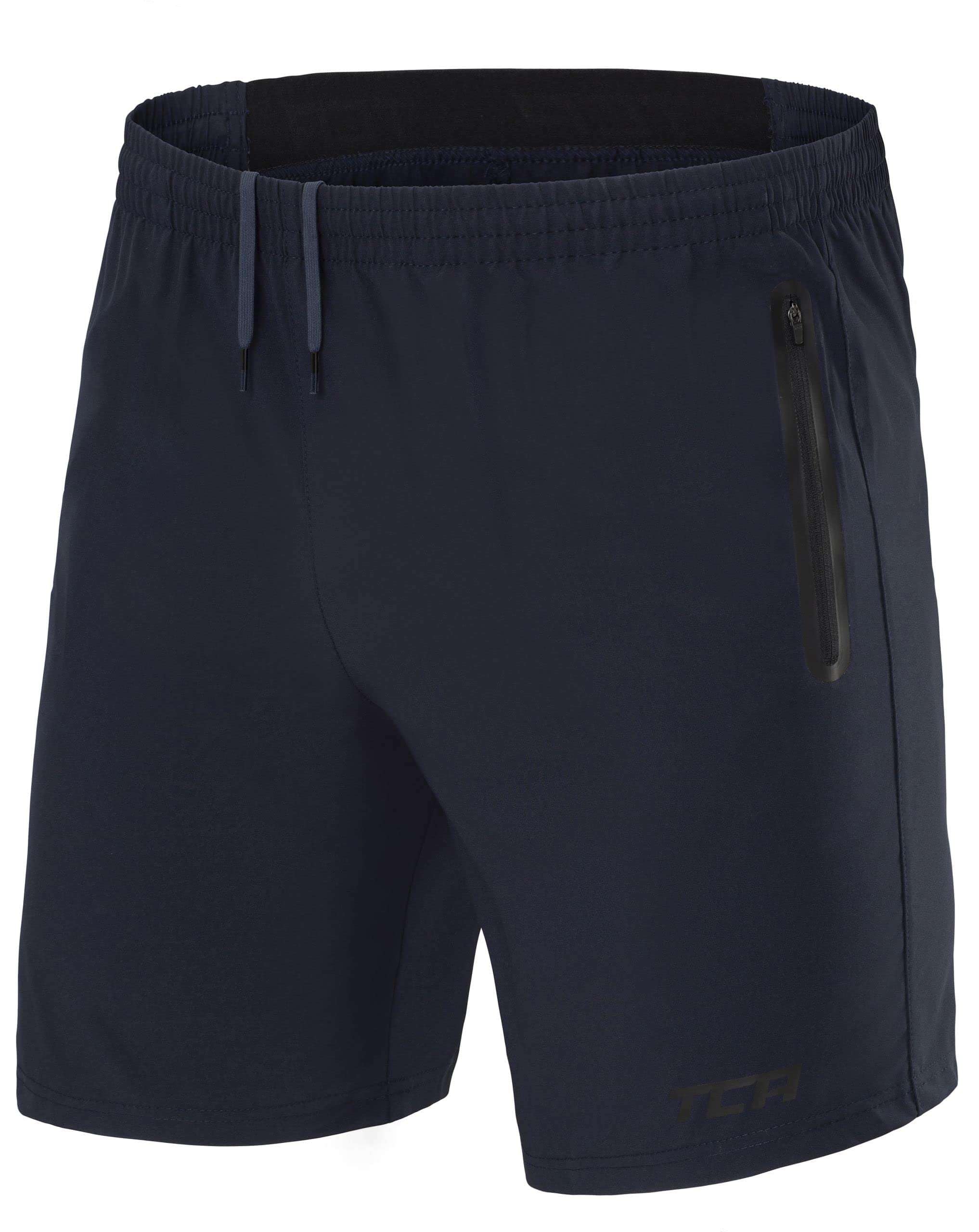 TCA Men's Elite Tech Lightweight Running or Gym Training Shorts with Zip Pockets