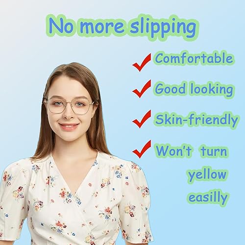 Miniatura 7 de 5 pares de almohadillas para la nariz para gafas, almohadillas de silicona antideslizante para lentes de sol, almohadillas suaves para lentes de sol