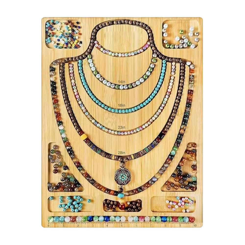 Planches à perles en bois DONGKER pour ne plus perdre vos perles lors du montage de bijoux