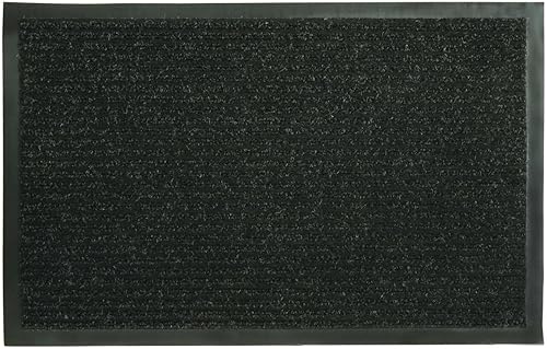 Southern Oaks - Alfombrilla de doble costilla, color negro, 21 x 36 pulgadas