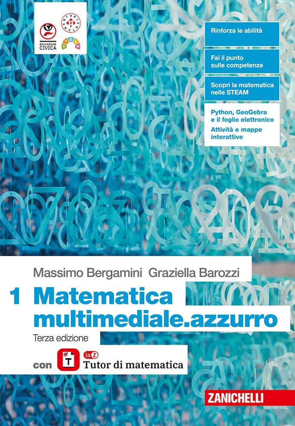 MATEMATICA MULTIMEDIALE.AZZURRO 3ED. - VOLUME 1 CON LAZ TUTOR (LDM) - (9788808441621) + Materiali didattici – Rebillo