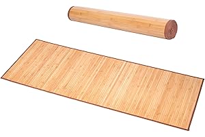 Nisorpa Natural Bamboo Runner Rug: 28x79 Inches Large Bamboo Area Rug