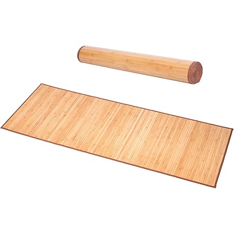 Nisorpa Natural Bamboo Runner Rug: 28x79 Inches Large Bamboo Area Rug