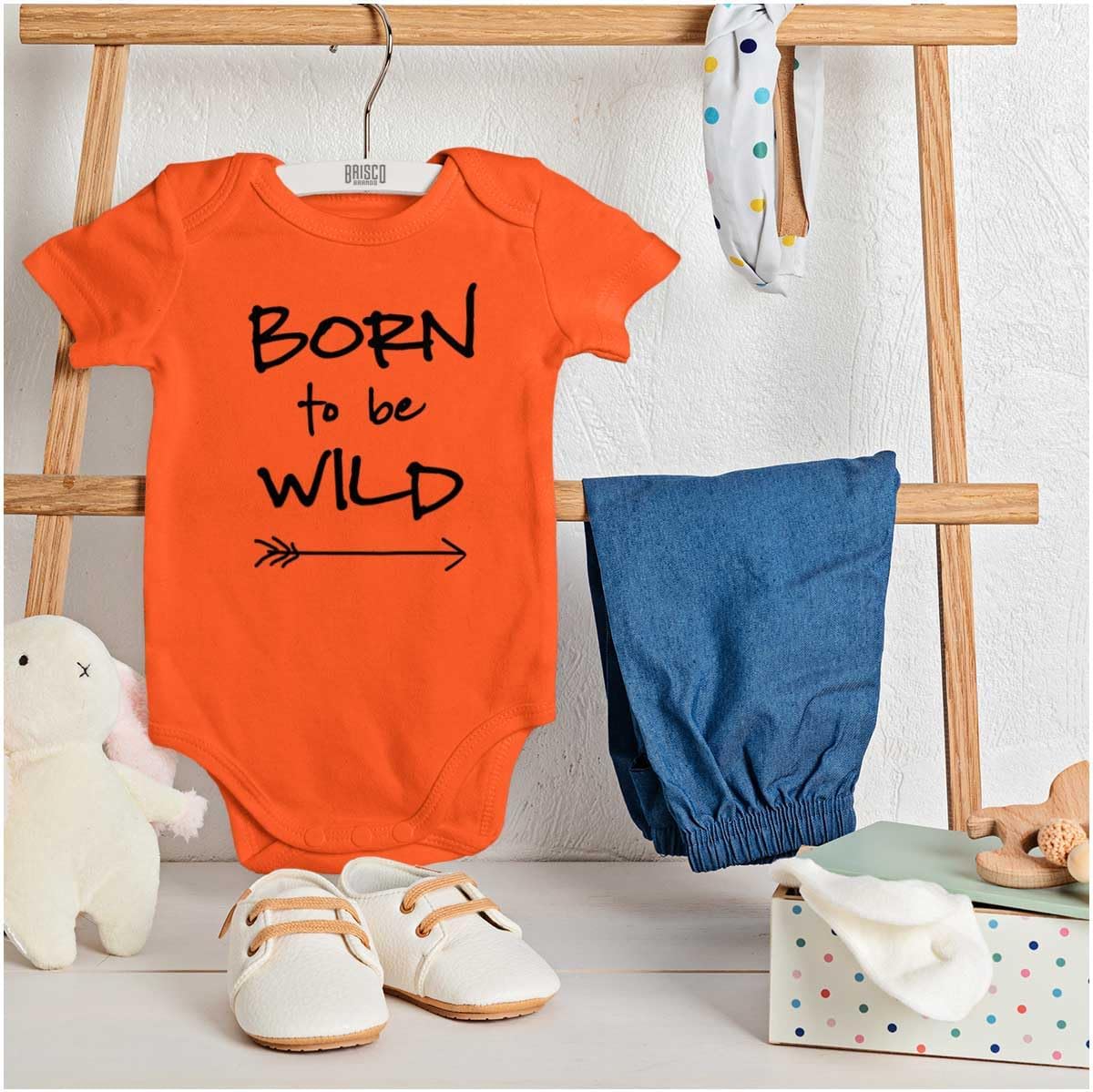 Born To Be Wild Playtime Playground Baby Romper Boys or Girls