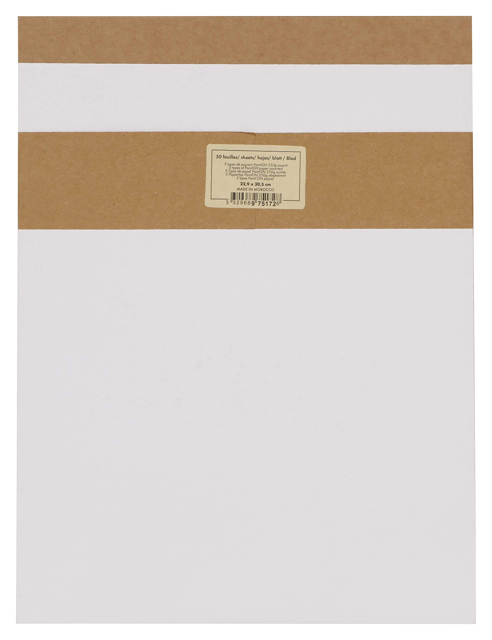 Clairefontaine 975172C Block Paint'On 22,9x30,5cm 50 Blatt 250g sortiert