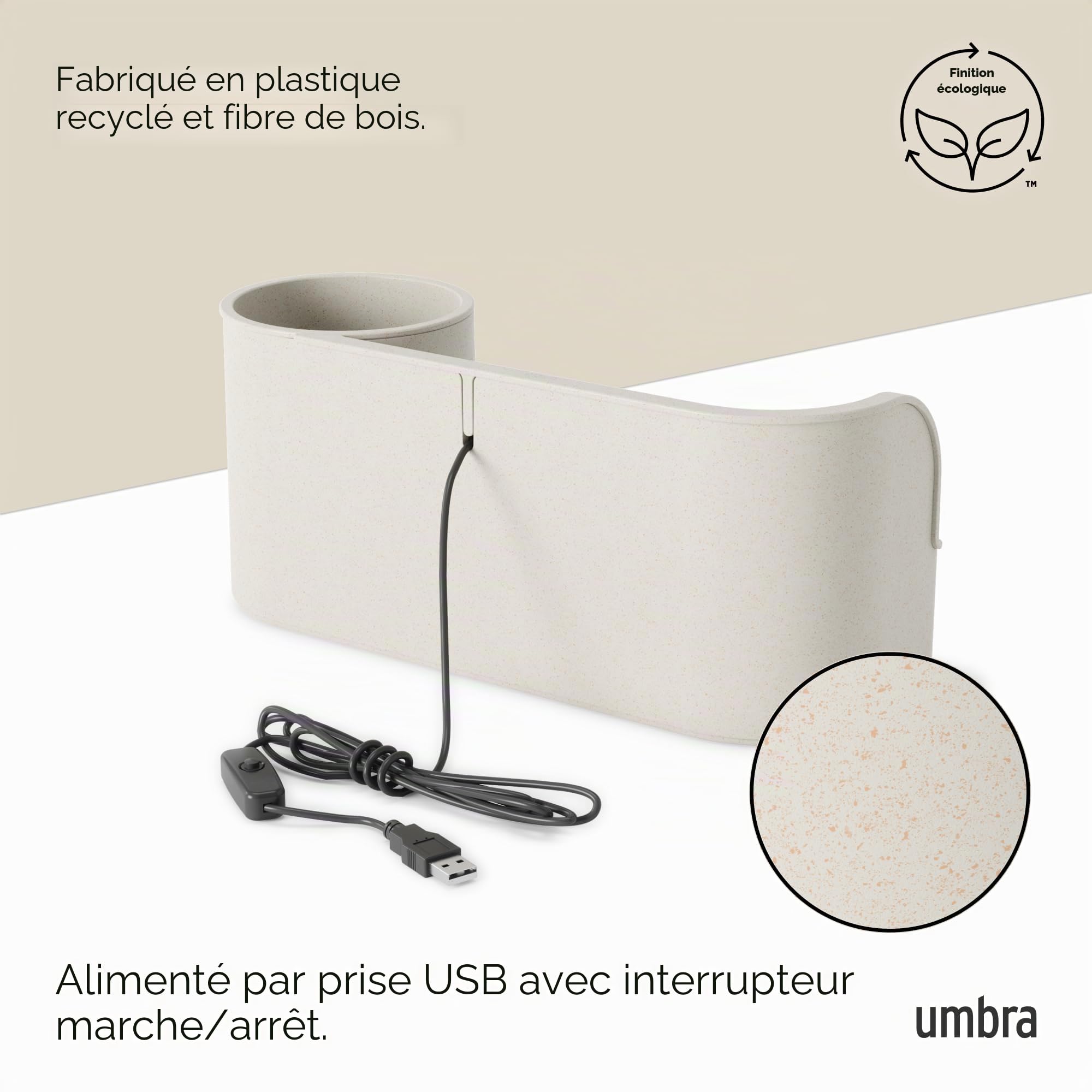Umbra Stream Fontaine de Table avec étagère intégrée Beige