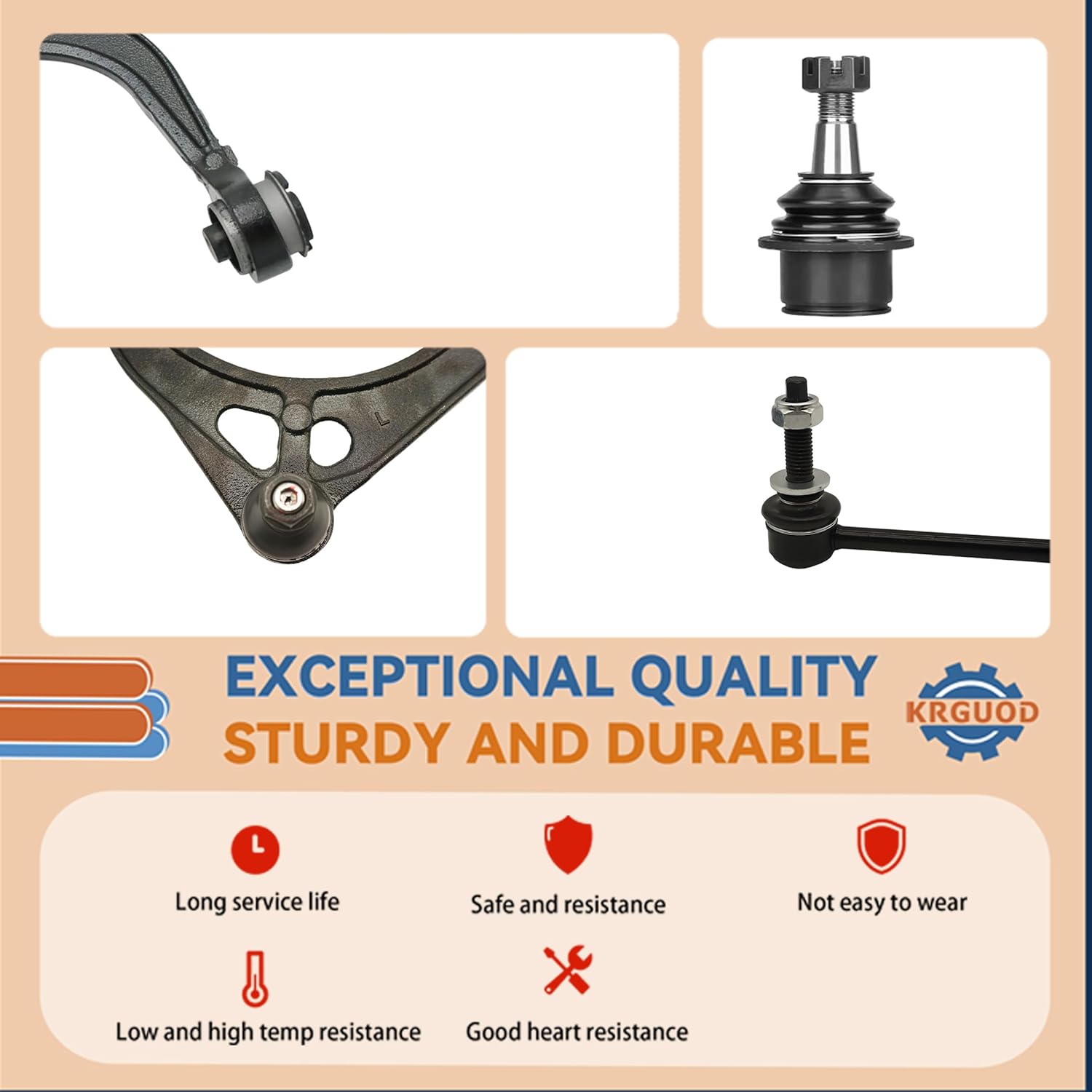 K620177 K620178 2PCS Front Upper Control Arm Compatible with 2005-2020 Chrysler 300, 2008-2020 Dodge Challenger, 2006-2020 Dodge Charger, 2005-2008 Dodge Magnum - RWD Only