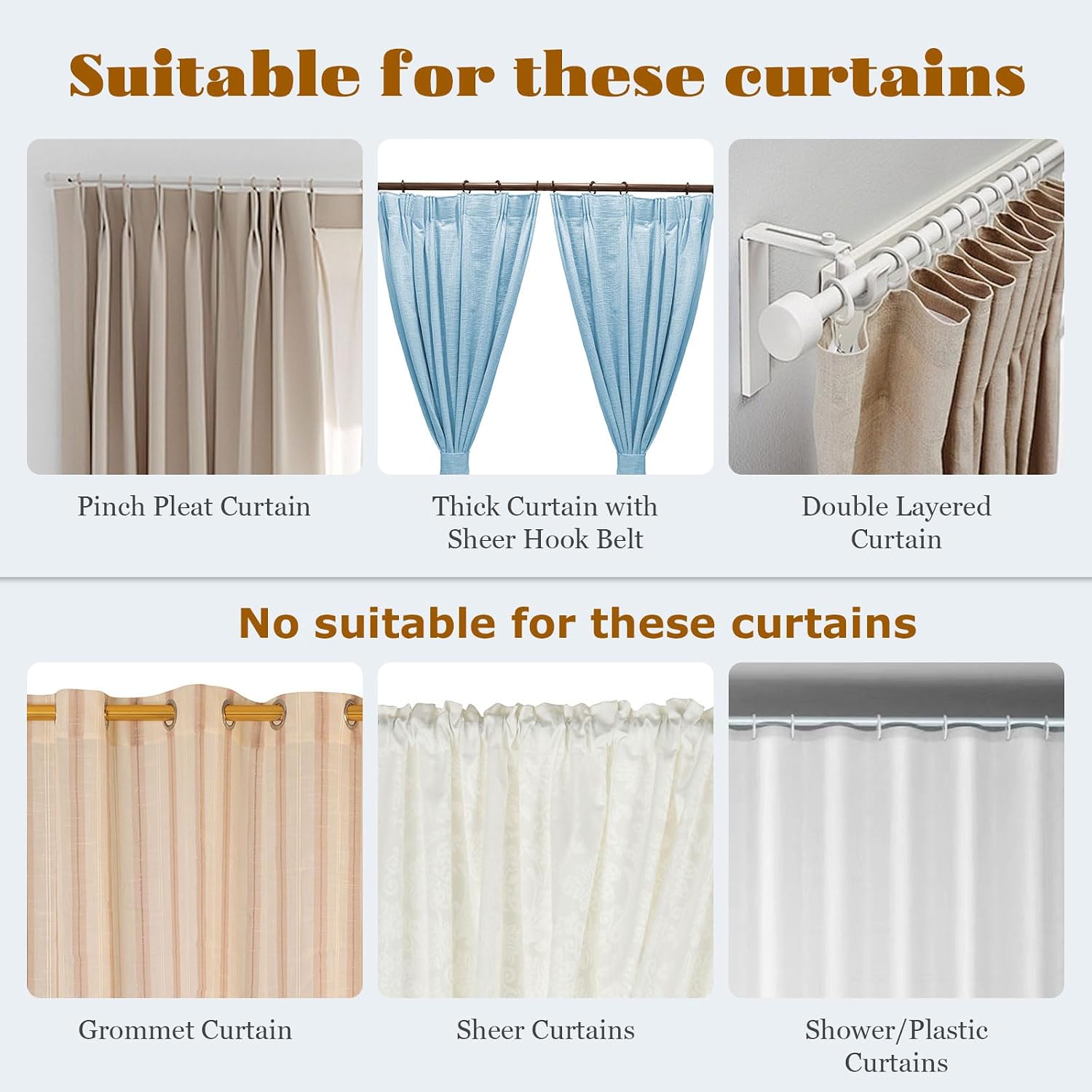 30 Pack Metal Curtain Rings for Drapes and 30 Pack Metal Curtain Hooks Curtain Rings with Hooks Ring Hooks for Curtains Drapery Rings with Hooks for Window Door Shower (Bronze, 1.18inch)