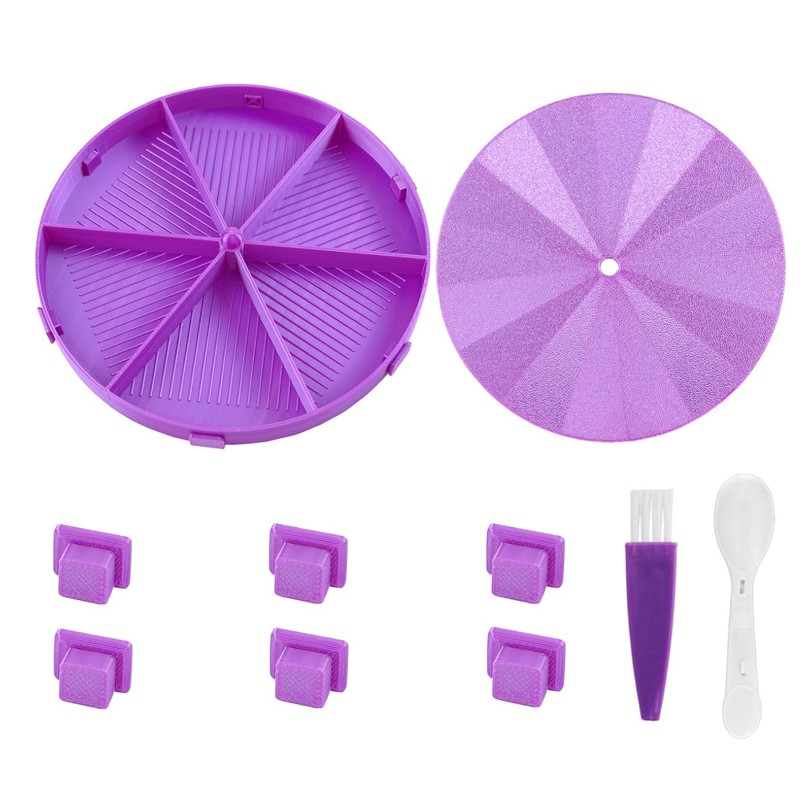 Piceioep Exquisite Round Beads Painting Sifting Tray Set Polylactic Acid for Craft Projects Beads Sifter