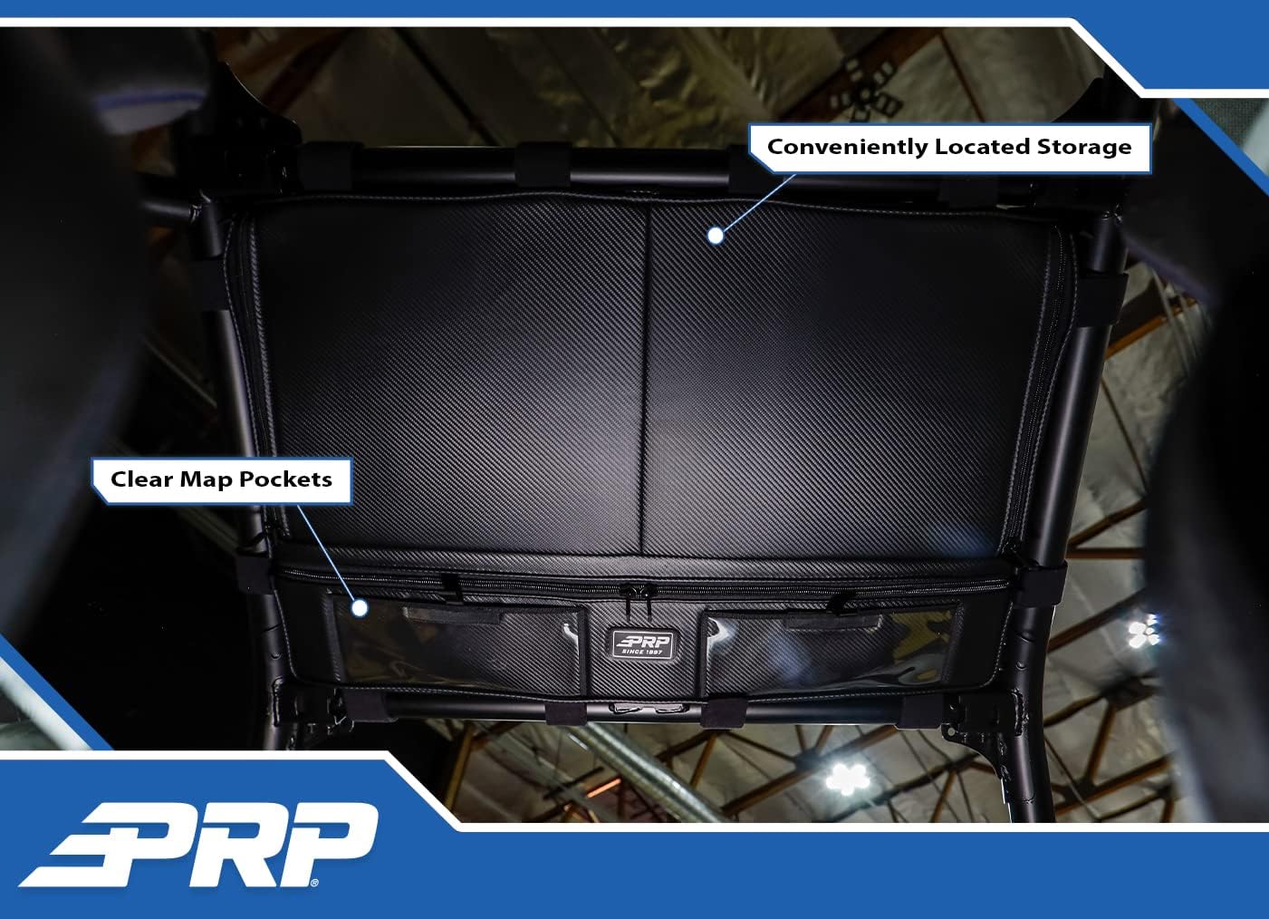 PRP Seats E93-210 Black Overhead Bag for Polaris RZR PRO XP