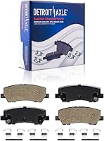 Vista 29 de Detroit Axle - Pastillas de cerámica traseras de repuesto de pinza de freno derecha para Infiniti G35 Nissan 350Z Murano Quest - Juego de 3 piezas