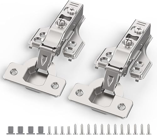Chibery 50 Stück 1,9 cm (3/4 Zoll) Vollauflage, sanft schließend, verdecktes Sch