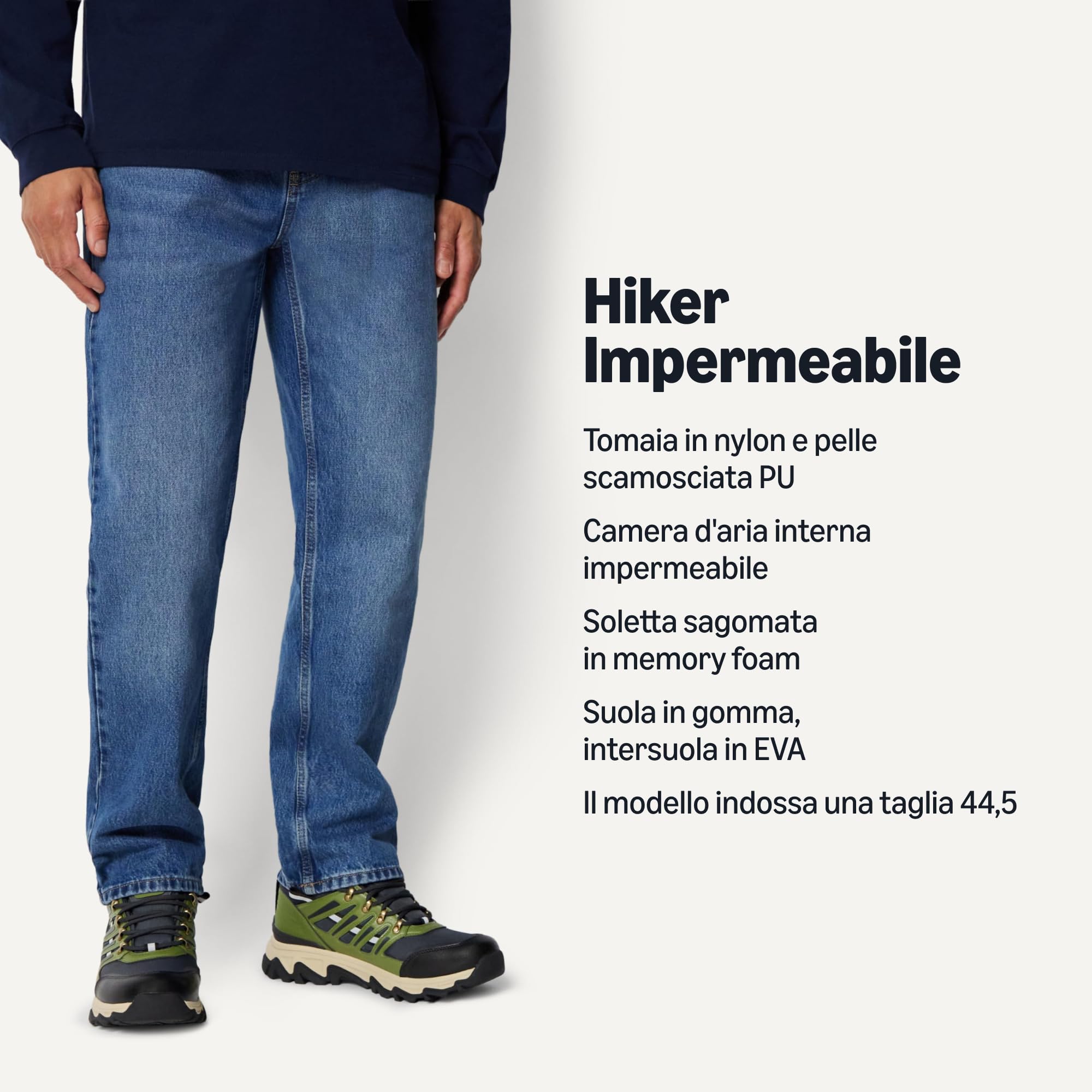 Amazon Essentials Scarpe da Trekking Impermeabili da Uomo