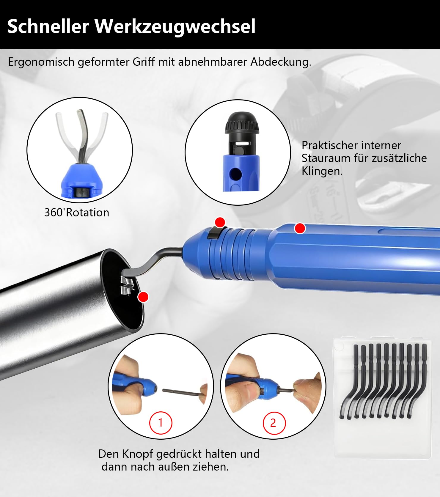 Coupe tube acier inoxydable,8-29 mm Coupe tube à cliquet Pour coupe tube cuivre inoxydable Aluminium et plastique Avec 3 roues de coupe de rechange et 10 roues outils d'ébavurage