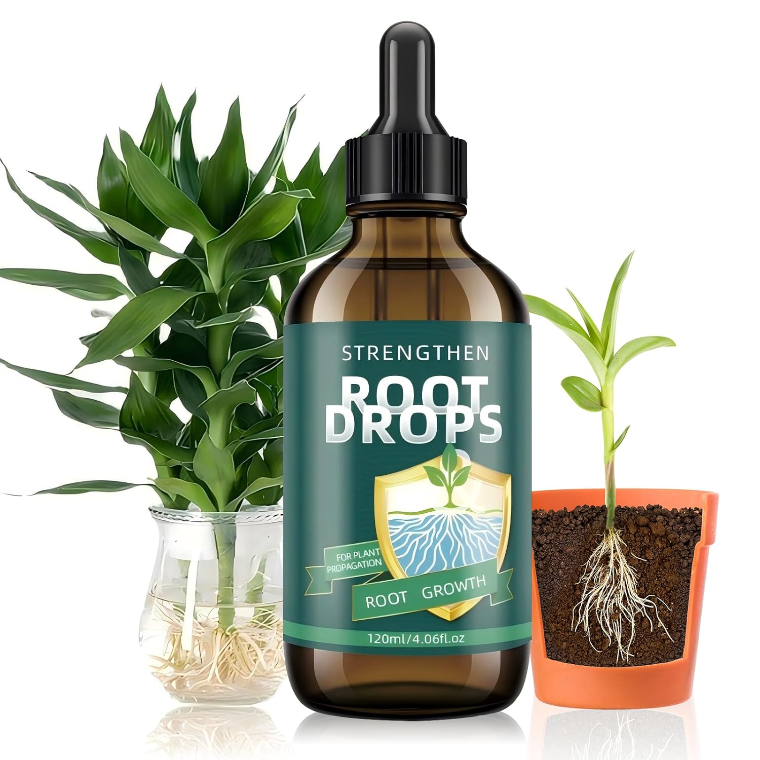 Root Drops – Liquid IBA Rooting Hormone for Cuttings | Speeds Up Propagation | Works in Water, Soil, Moss, LECA | for Indoor Houseplants Like Pothos, Monstera (4 oz)
