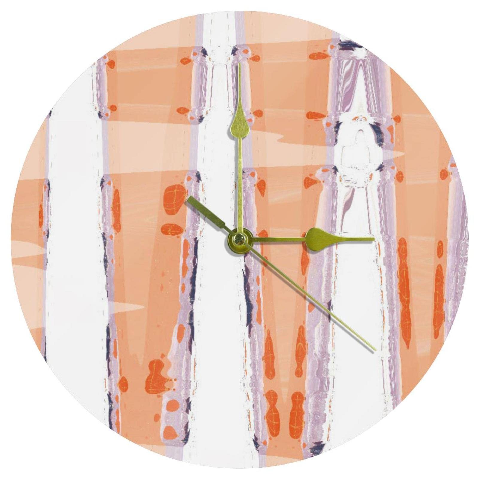 Horloge murale en acrylique durable au motif ethnique raffiné