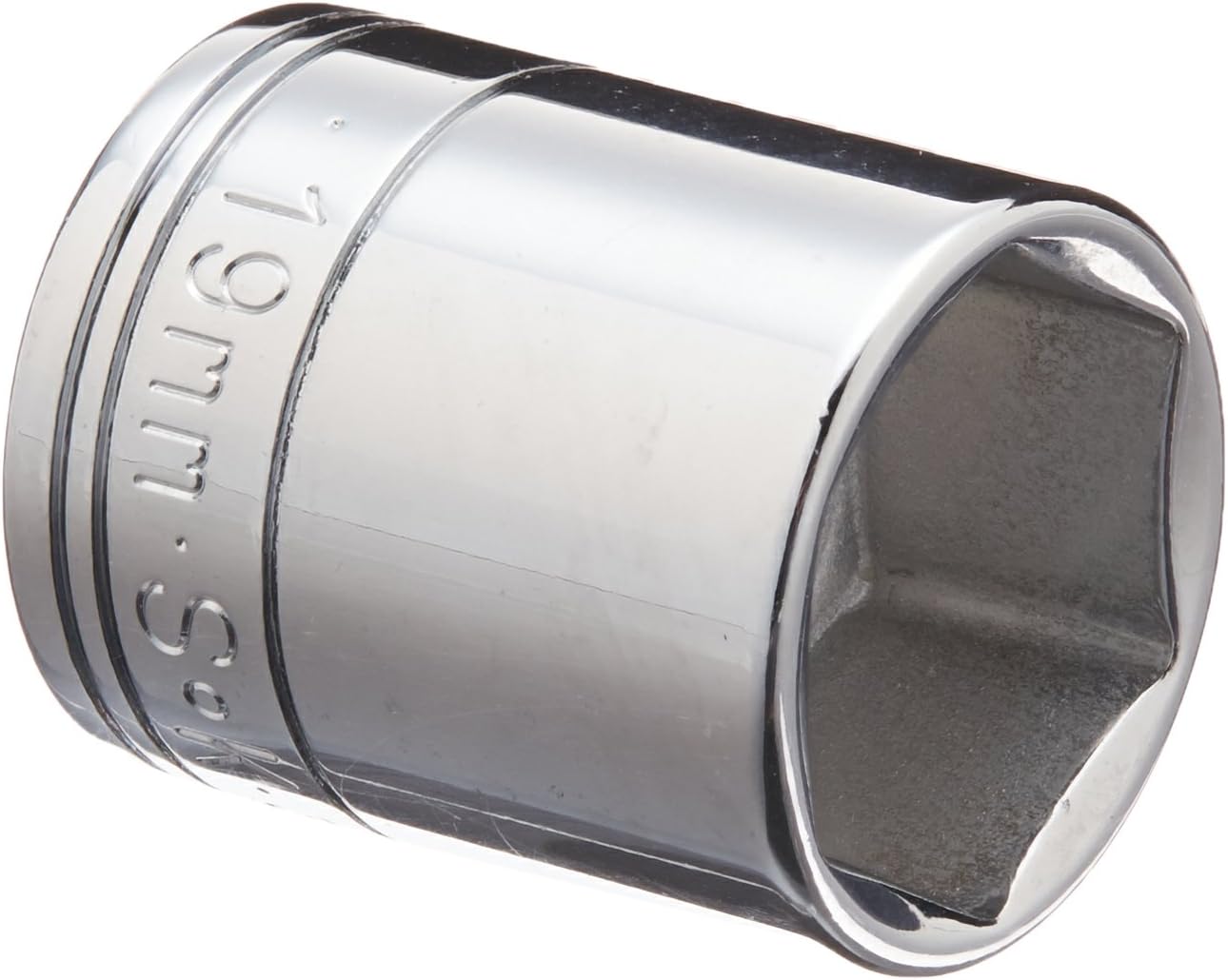 SK Tools USA 3/8-inch Drive - 19mm - Standard 6-Point Chrome Socket - 319