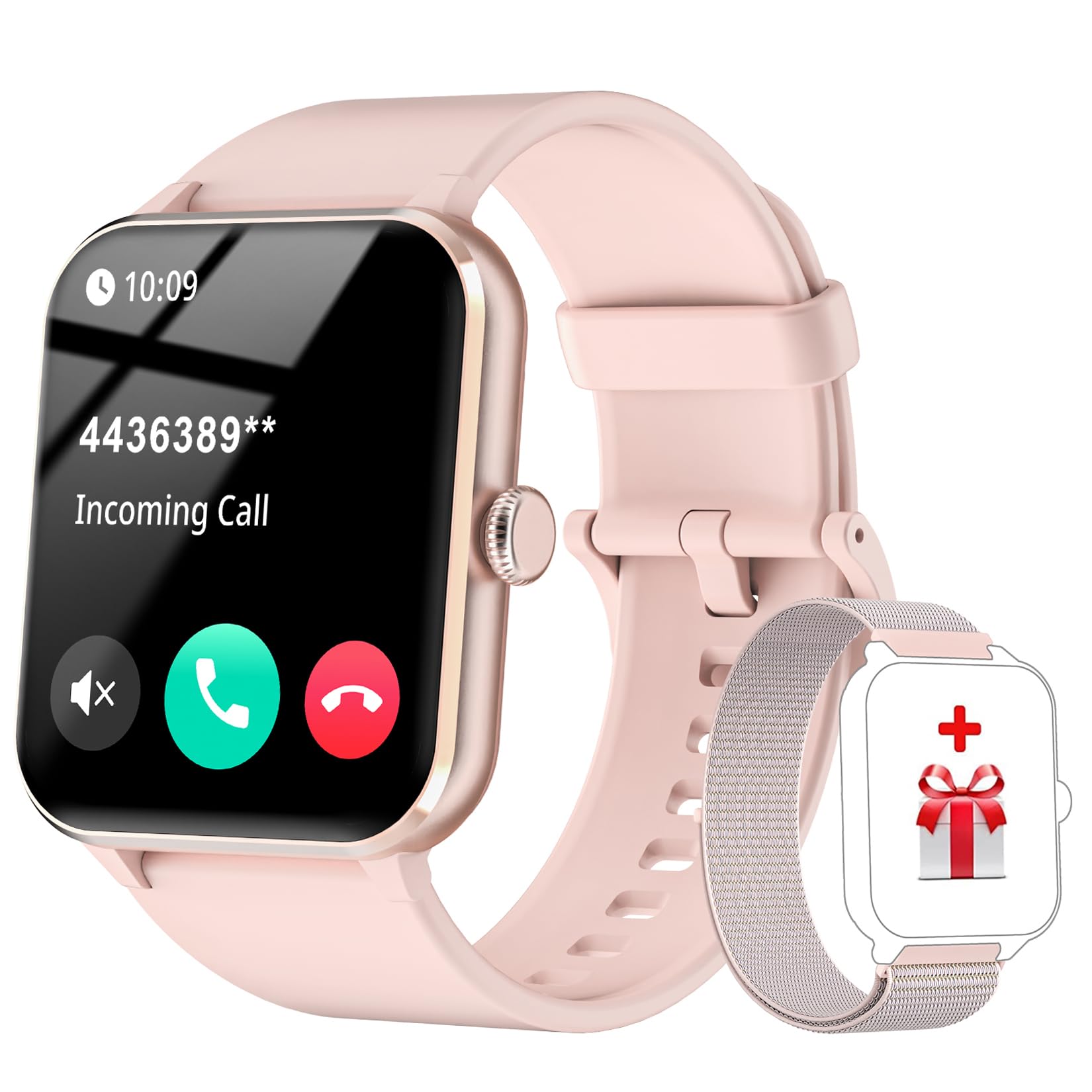 Baolubao Smart Watch for Men Women Answer/Make Call, 1.85" Fitness Watch with SpO2 Heart Rate,Sleep Monitor,Step Counter,130+ Sports Modes/IP68 Waterproof Activity Trackers for iPhone Android,PinkThe Forest Stewardship Council