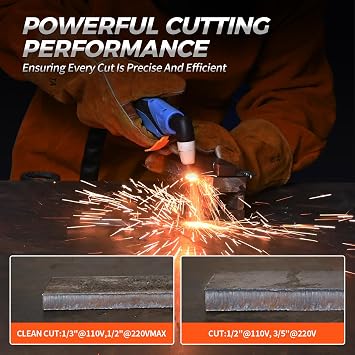 FEIFANKE 60A Plasma Cutter 110/220V, High-Frequency Plasma Cutting Machine