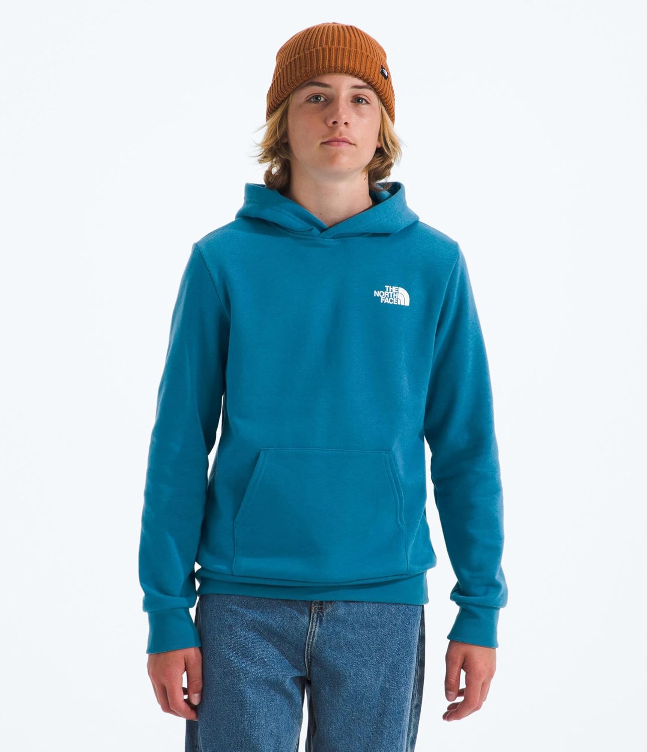The North Face unisex-child Evolution Box Logo Nse Pullover Hoodie - Hooded Sweatshirt for Boys & Girls, Kangaroo Hand Pocket - Image 2
