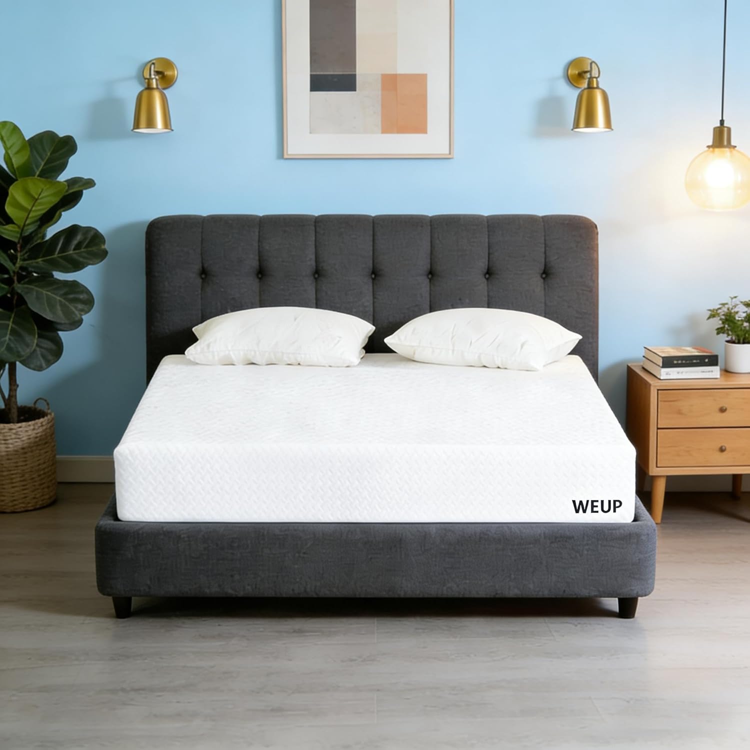 WEUP 8 Inch Full Size Memory Foam Mattress in a Box, Medium Firm Memory Foam Mattress for Cooling Night Sleep & Pressure Relief, CertiPUR-US Certified, Soft and Comfortable