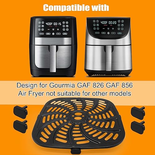 Miniatura 2 de Piezas de repuesto para freidora de aire Gourmia GAF856 GAF826, antiadherente de 9.8 x 9.8 pulgadas, accesorios para freidora de aire cuadrada,