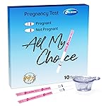 HEAL-CHECK 10 Count Pregnancy Tests with Cups, Bulk Pregnancy Test Strips for Detection at Home, Over 99% Accuracy, Individually Wrapped Fertility Tests, Extra-Wide 5mm HCG Tests, Pruebas De Embarazo