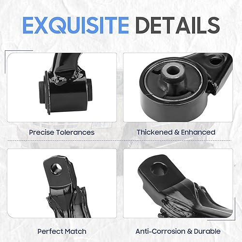 Miniatura 5 de Brazos de control inferiores delanteros izquierdo y derecho con rótulas barra estabilizadora Kit de suspensión para Honda CR-V 2002-2006 (6 piezas)