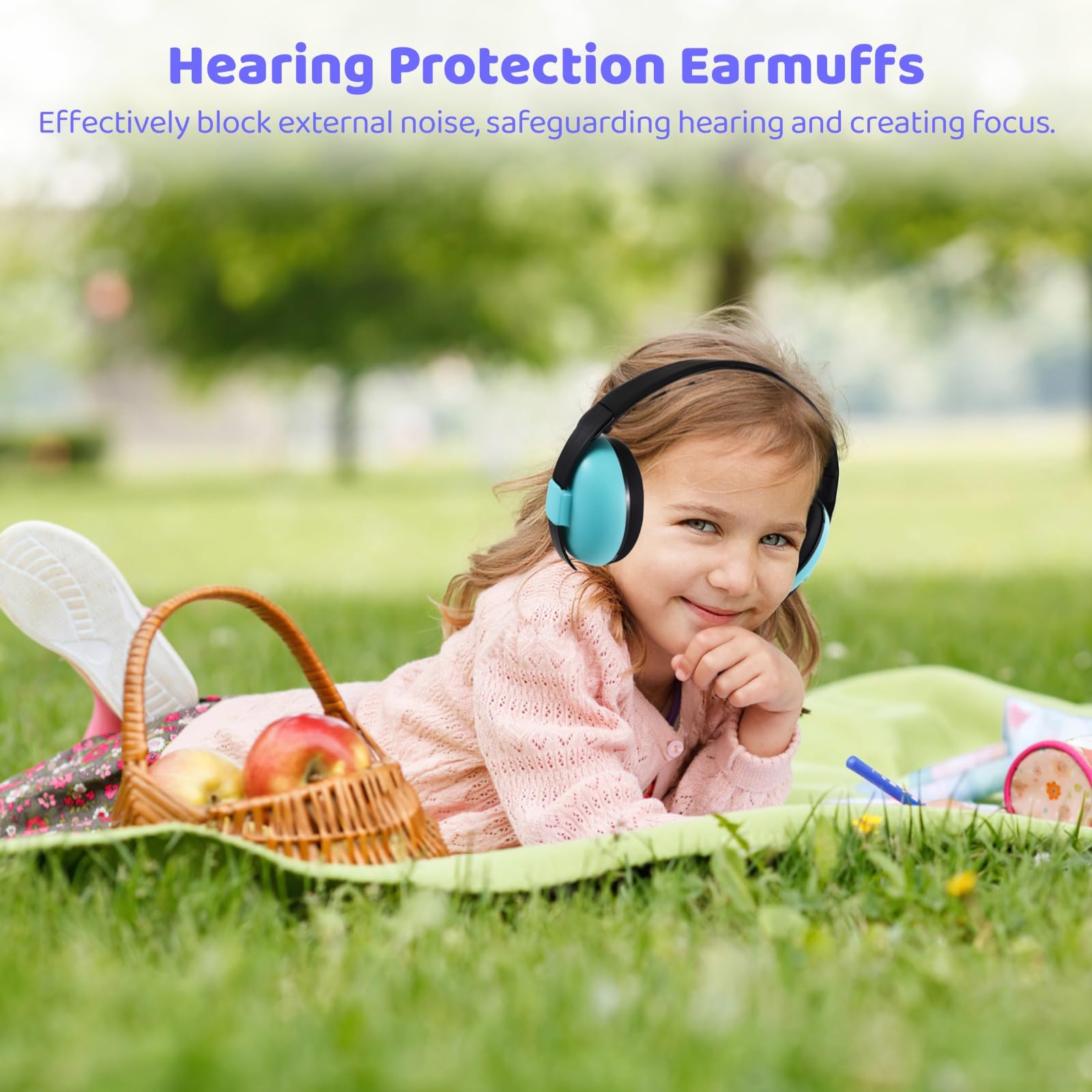 12 orejeras con cancelación de ruido para los más pequeños, auriculares de protección auditiva, diadema ajustable, cojines de esponja suave, uso en viajes y estudio de sueño