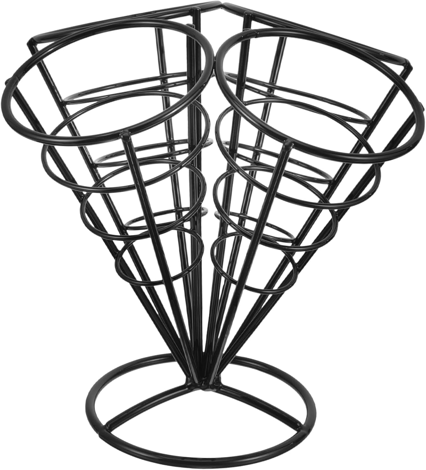 Cabilock 4holes Snack Storage Holder French Fries Cone Basket Snack Display Fries Holder Basket French Cone