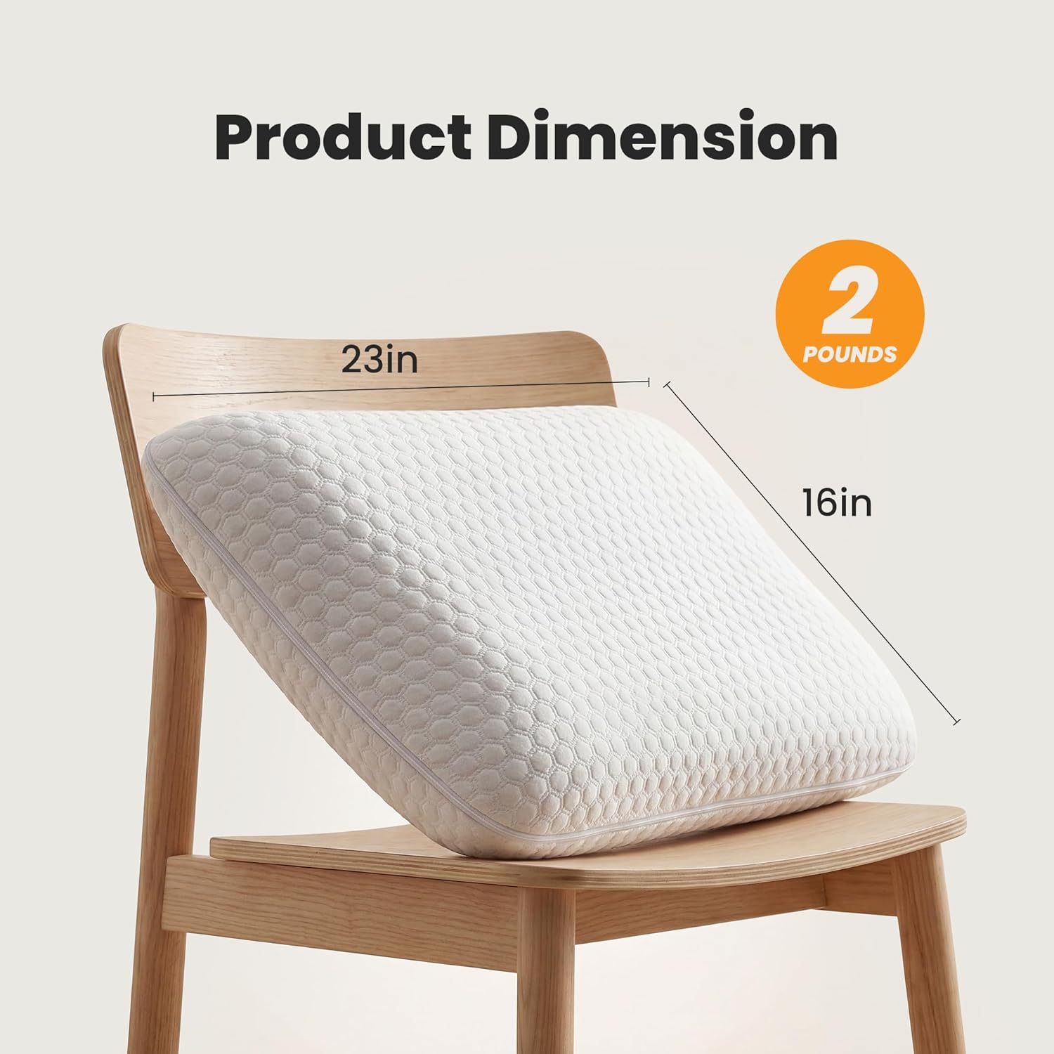 Cooling Gel Memory Foam Pillow for Neck Pain Relief - Breathable Mesh with Washable Cover Standard Size Bed Pillows for Side & Back Sleepers, CertiPUR-US & Oeko-TEX Certified, 2 PCS, White