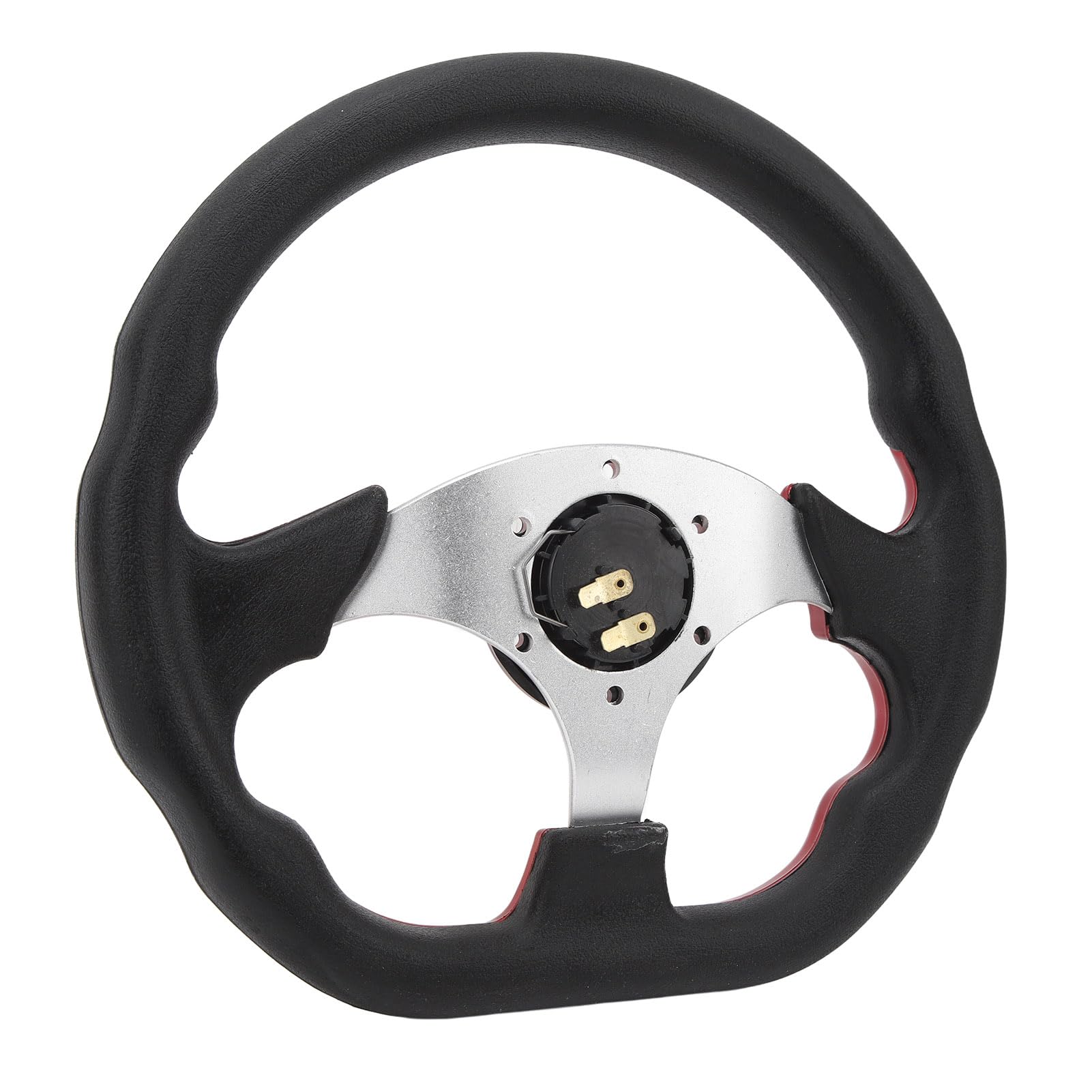 Dioche Remplacement du Volant de Chariot EZ-GO TXT pour EZ-GO TXT et RXV | Design élégant en Cuir PU | Prise Ergonomique et Installation Facile (rouge)