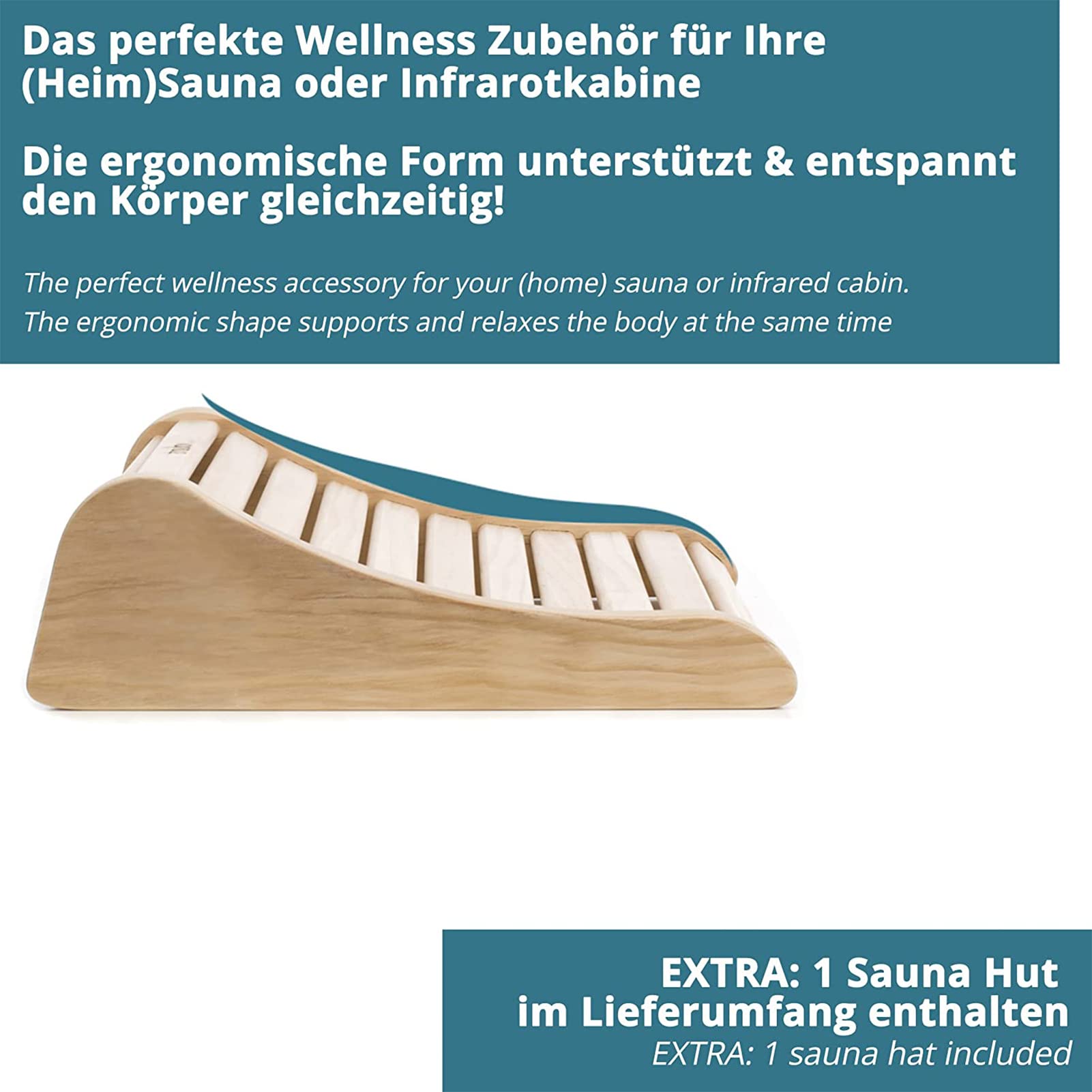 Sauna Hoofdsteun - 38 x 31 x 7 cm Sauna Hoofdsteun Rugkussen Sauna Hoofdsteun - 38 x 31 x 7 cm Sauna Hoofdsteun Rugkussen