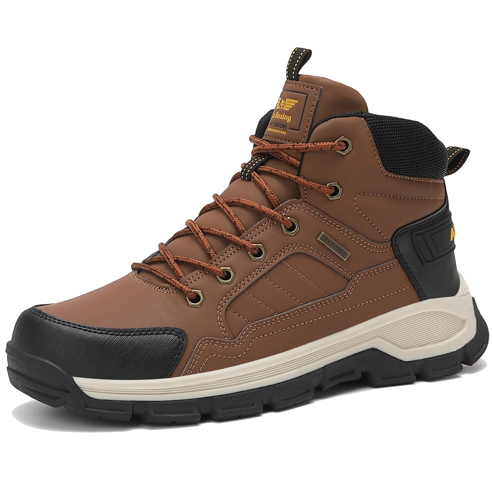AX BOXING Scarpe Uomo Invernali Stivali Caldo Scarponcini Trekking Antiscivolo Scarpe de Neve Comode Stivaletti Outdoor